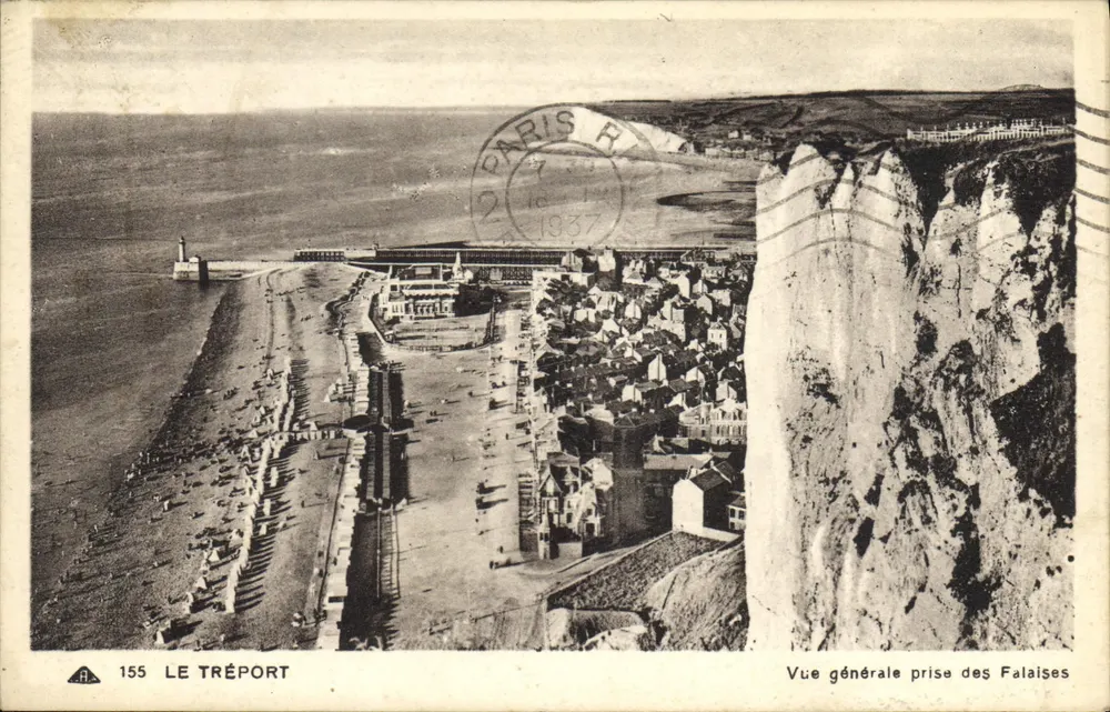Le Tréport — Allgemeiner Blick von den Klippen — Edition A & F, Nr. 155 - Vorderseite