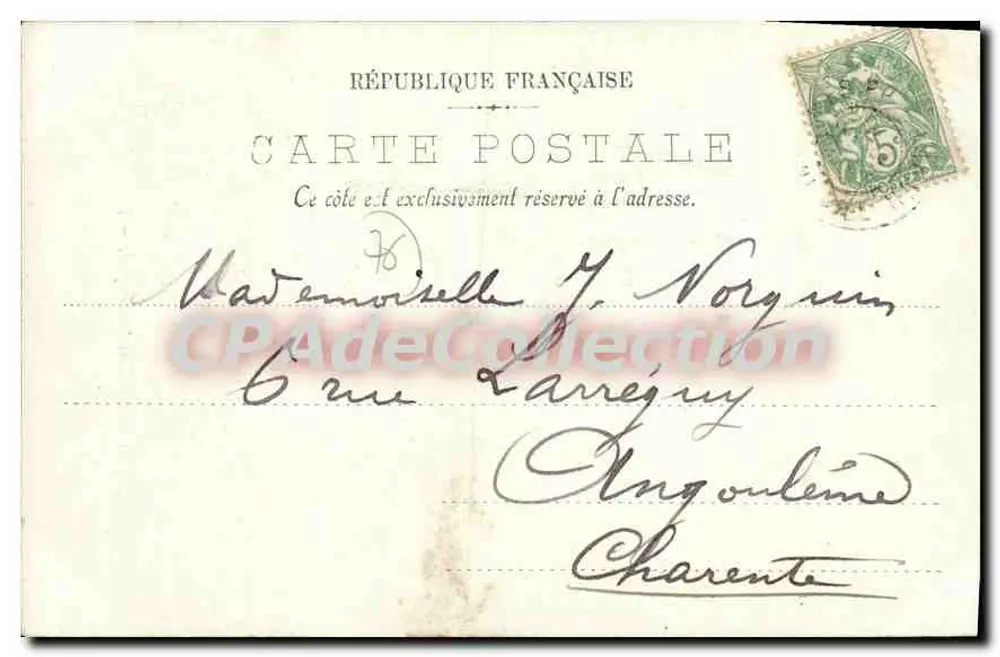 Le Havre — Três-mastros no porto anteriom — J. Girauder, n°105 - Verso
