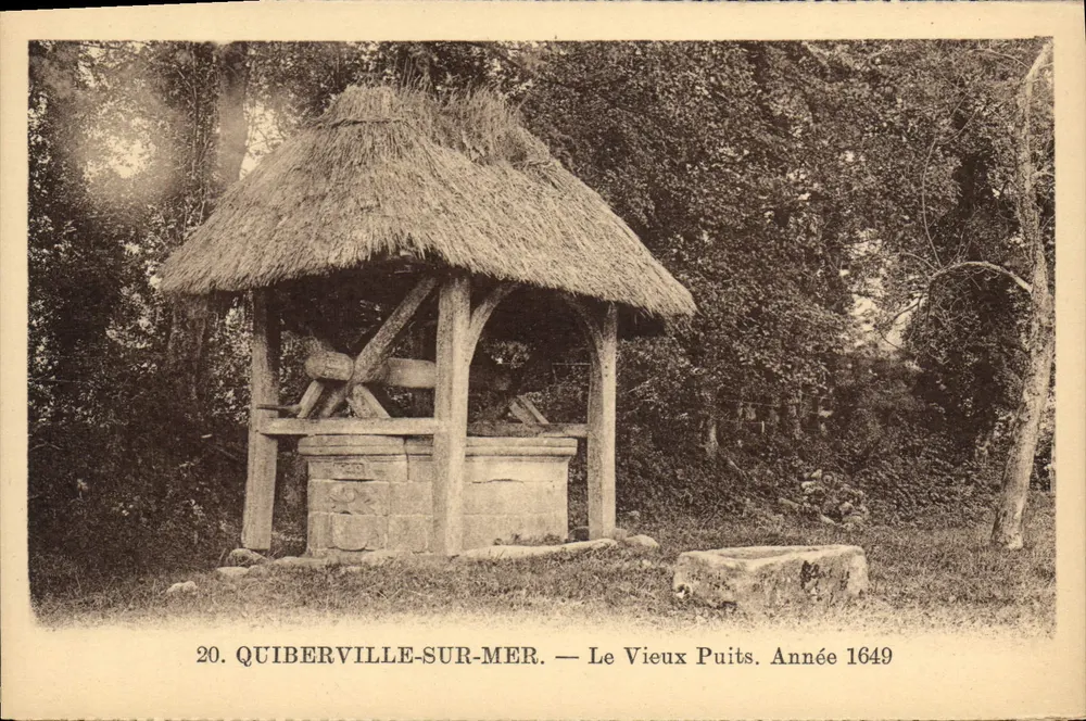 Quiberville-sur-Mer — Der alte Brunnen. Jahr 1649 - Vorderseite