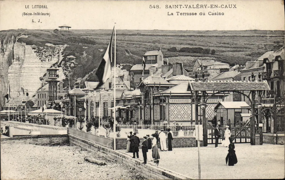 Saint-Valéry-en-Caux — Die Terrasse des Kasinos — L. J. Nr. 548 - Vorderseite