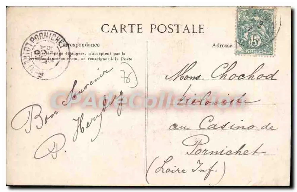 Saint-Valéry-en-Caux — Die Terrasse des Kasinos — L. J. Nr. 548 - Rückseite