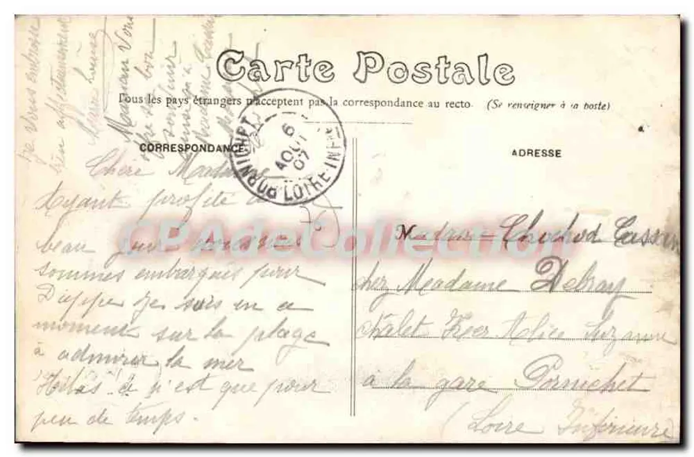 Dieppe — O Antigo Portão — Editor não identificado, n°7 - Verso