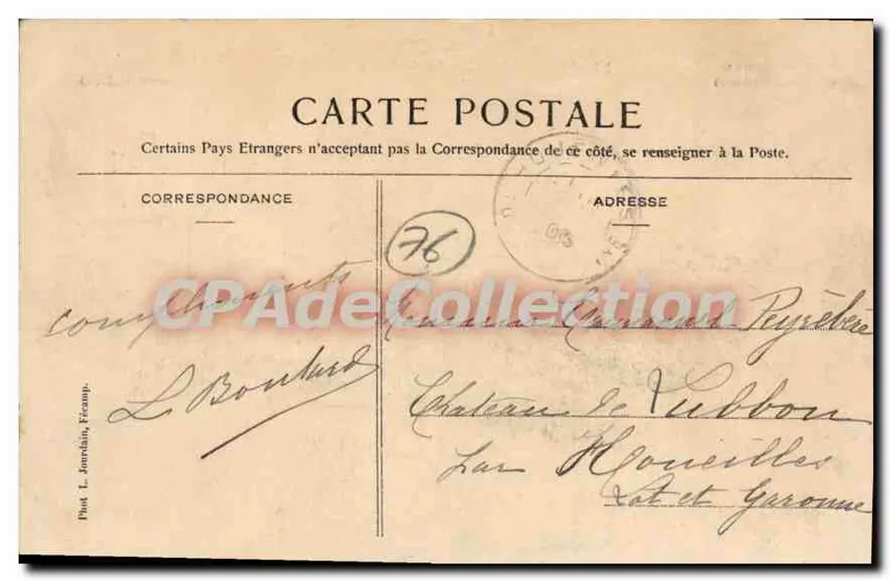 Oherville — Zamek Auffay — Wydawca L. J., nr 50 - Rewers