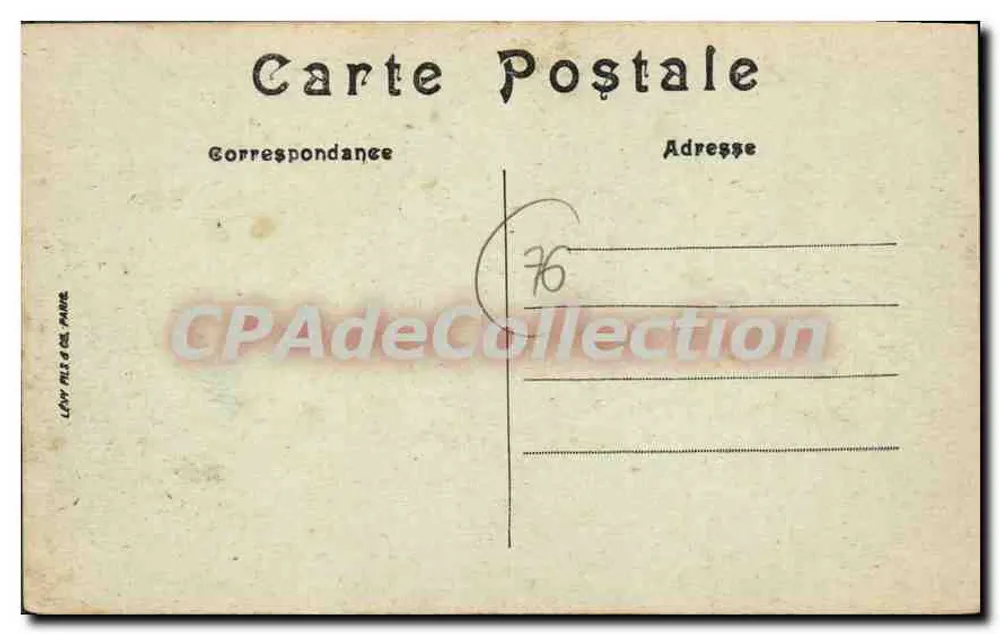 Le Tréport — O Casino e a Praia — LL. - Verso