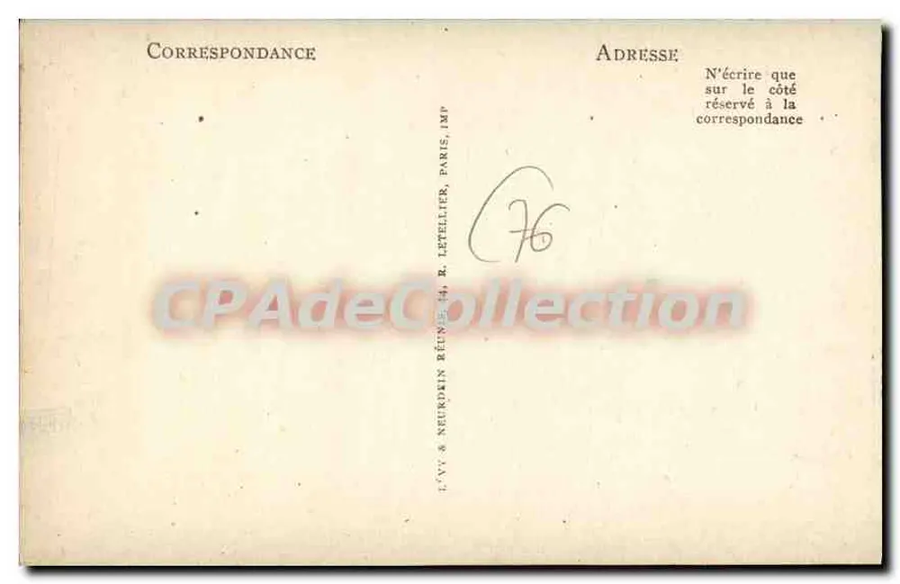 Le Tréport — O Avant-Port na maré alta — LL, n° 171 - Verso