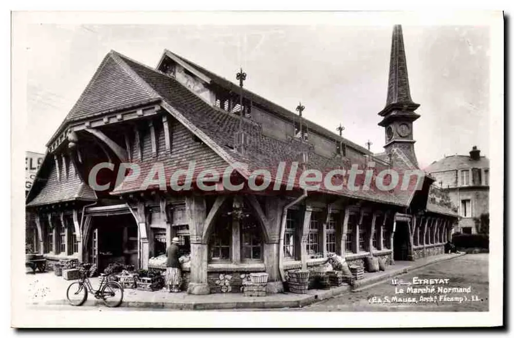 Étreyat — O Mercado Normando — Editor S. Maugé, Arch. Fécamp, n°11 - Frente