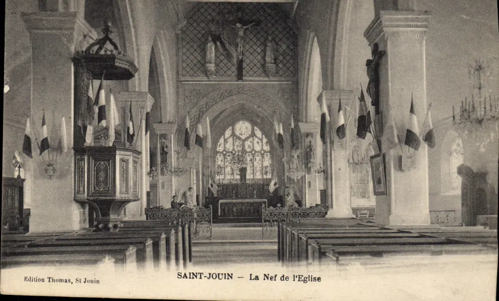 Saint-Jouin — A Nave da Igreja — Edição Thomas, Saint-Jouin - Frente