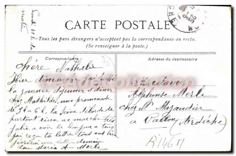 Vista de Pécamp — vista panorâmica da costa — editor não identificado - Verso