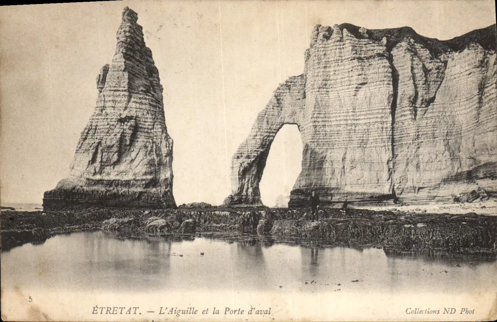 ÉTRETAT — A Agulha e a Porta de Ával — Coleções ND Phot - Frente