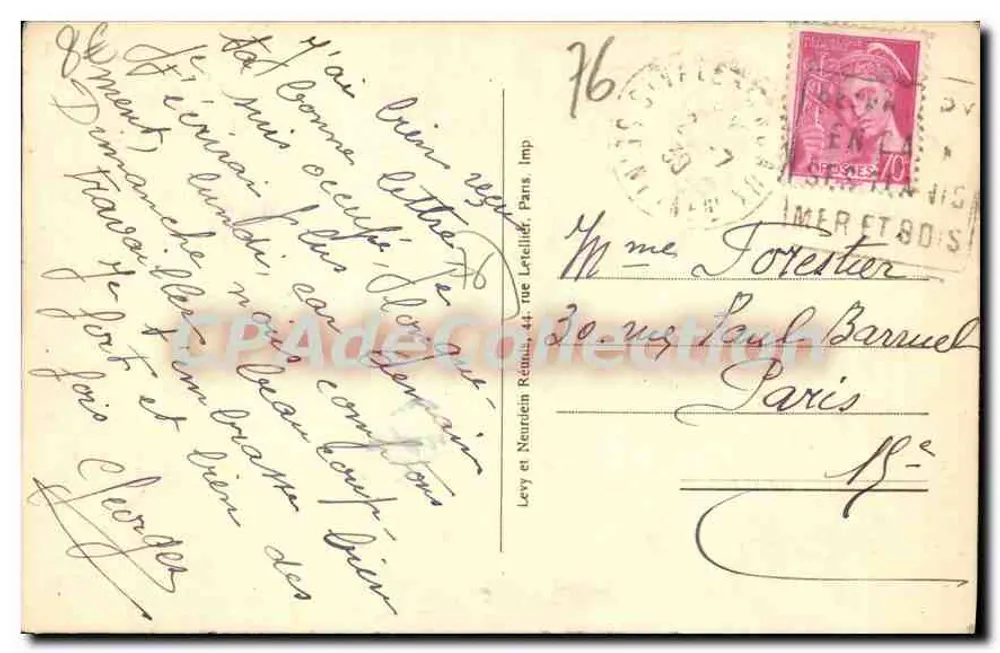 Saint-Valery-en-Caux — Die Tennisfarm — LL, n° 168 - Rückseite