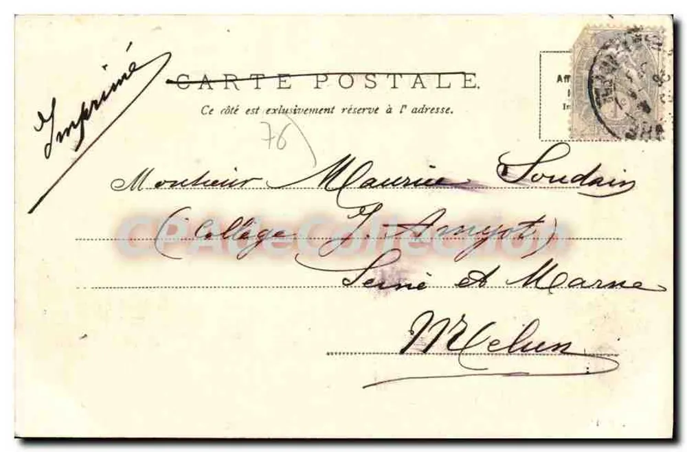 Le Havre — Place Gambetta — V.P. 11 - Verso