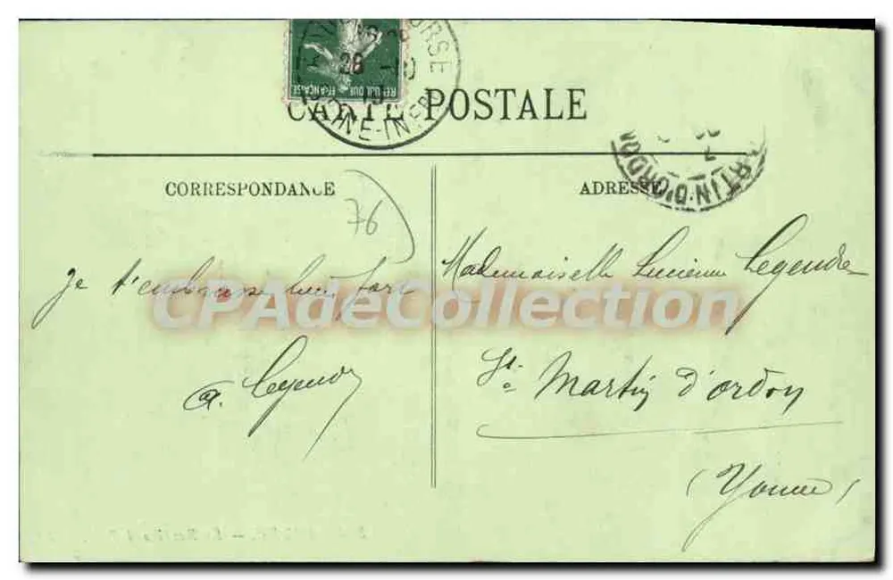 Rouen — A Rue Grand Pont — LL. n°326 - Verso