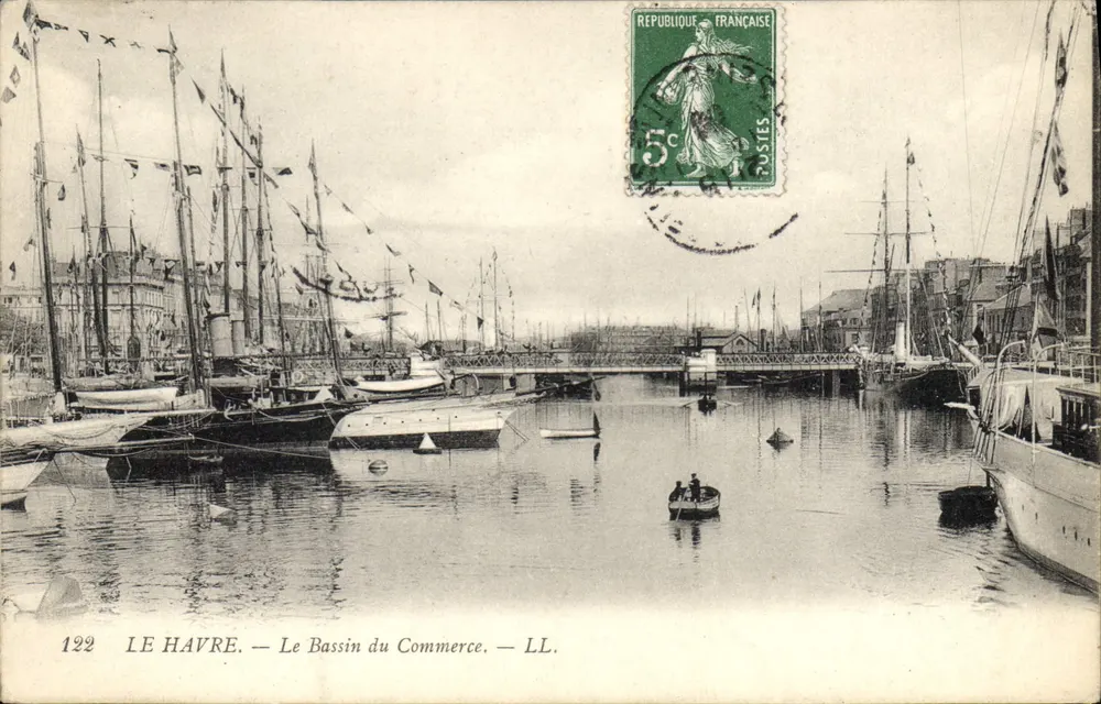 Le Havre — O Porto do Comércio — LL. — n°122 - Frente