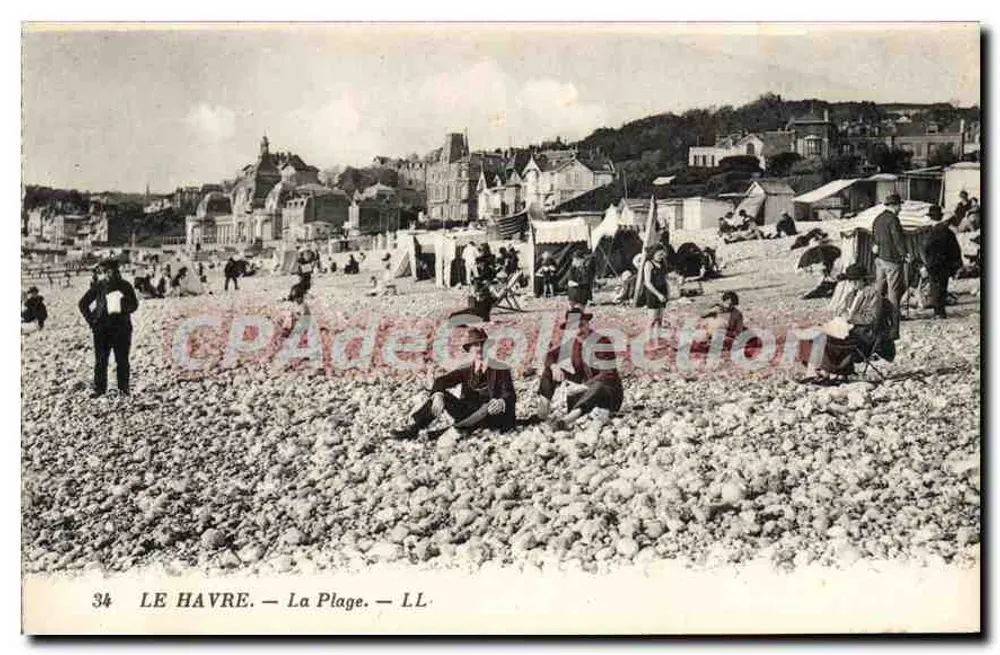 LE HAVRE — A Praia — LL - Frente