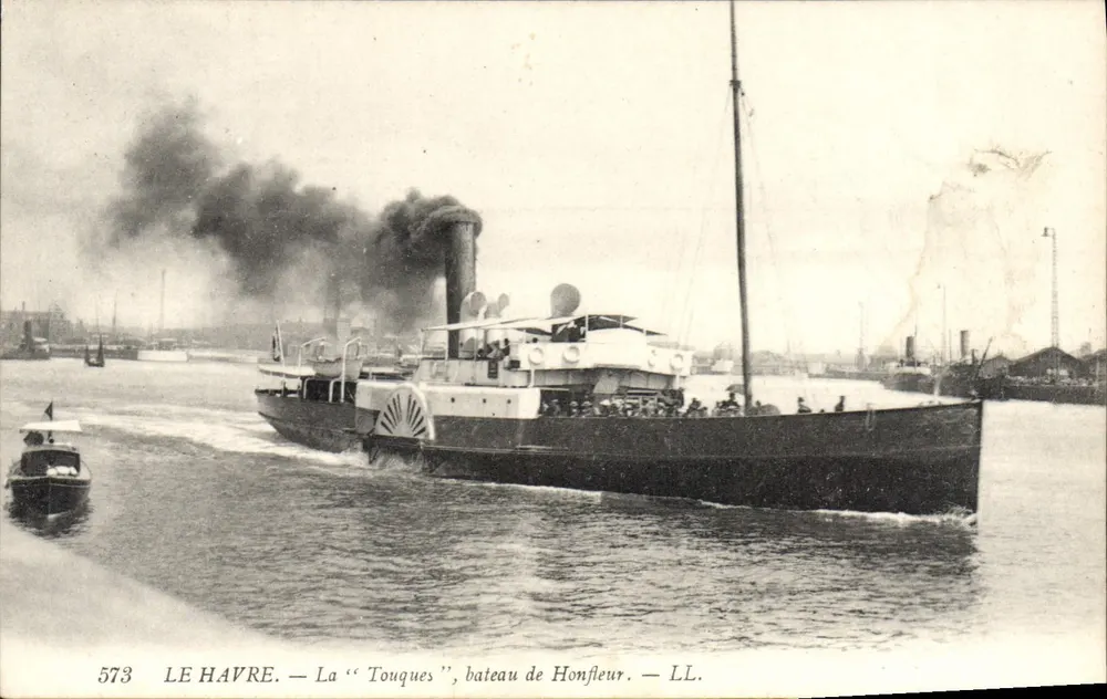 Le Havre — A "Touques", navio de Honfleur — LL. N° 573 - Frente