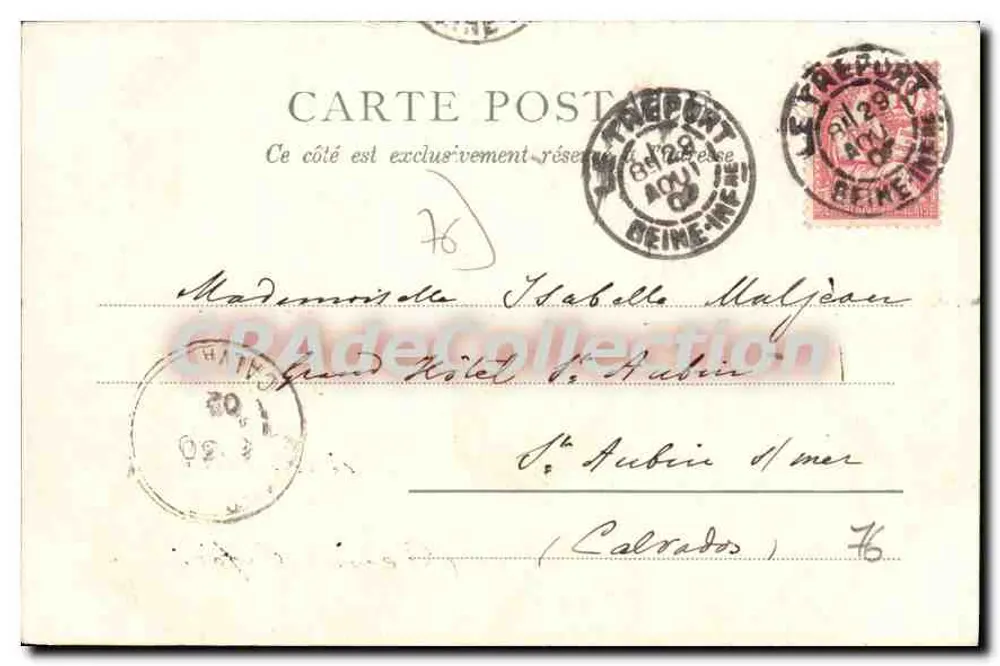 O Casino — Le Tréport — Paris, n° 8678 - Verso
