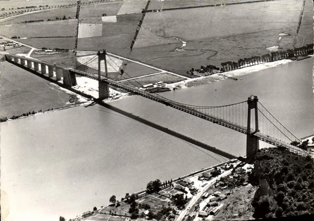 Brücke von Tancarville — Seine-Maritime — Fotografie von Dumaud, ed. La Cigogne N° 7.013 - Vorderseite