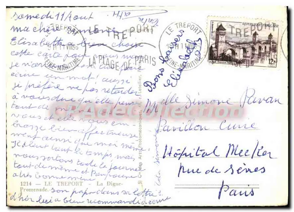 Le Tréport — Digue — Wydawca: Cap - Rewers