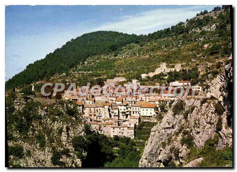 Peille — Les vieux remparts et vue sur le village — Grotta Pallasqua, Éditions MAP - Vorderseite