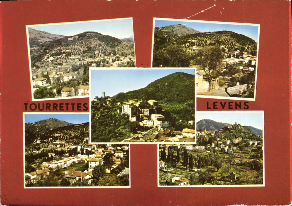 Tourrettes e Levens — vista panorâmica — Les Éditions 'MAÉR' n°3188 - Frente