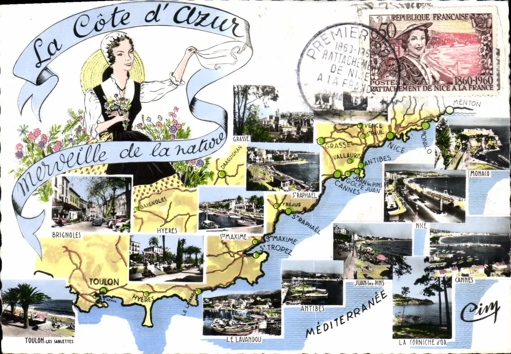 Die Côte d'Azur — Wunder der Natur — Commer Imp. MACON (S.-et-L.) - Vorderseite