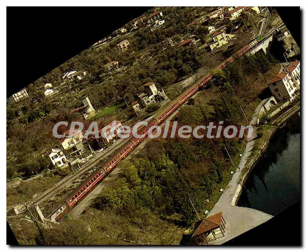 Breil-sur-Roya — Spezialzug San-Remo-Berne in den Bahnhof einfahrend — Éditions du Cabri, Breil-sur-Roya - Vorderseite