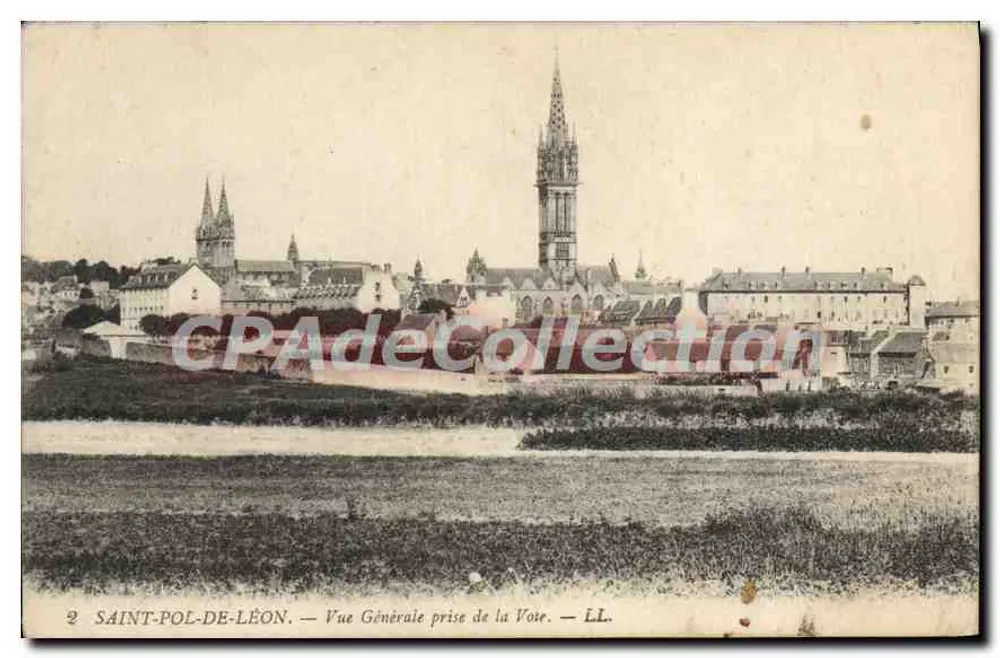 Saint-Pol-de-Léon — Vue Générale prise de la Votre — LL. - Recto