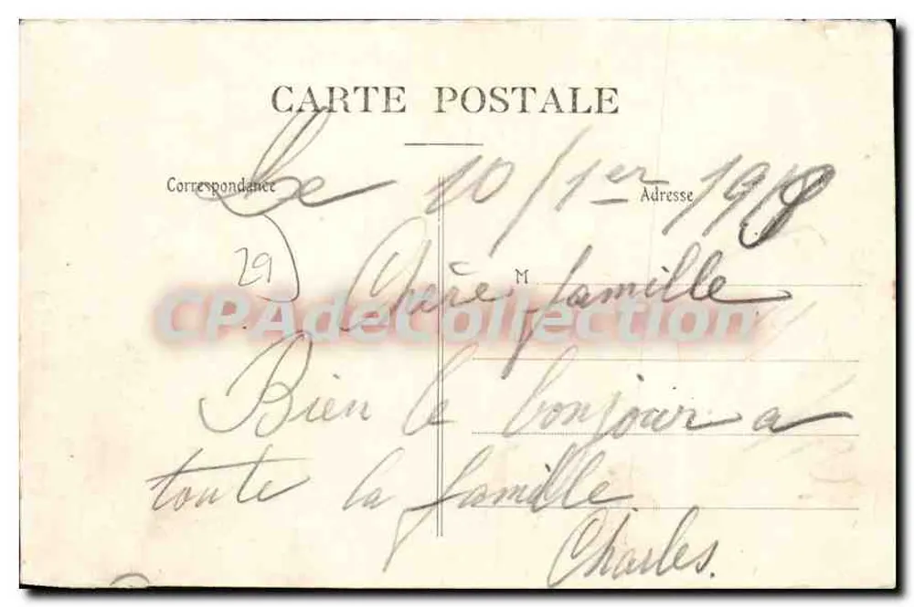 A Praia de Ste-ANNE-LA-PALUE — vista animada — Le Doaré, foto, Châteaulin, n°528 - Verso