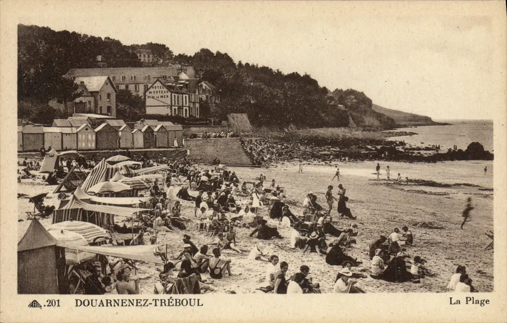 Douarnenez-Tréboul — A Praia — CIH DES ARTS PHOTOMÉCANIQUES, PARIS - Frente