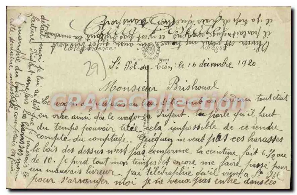 Saint-Pol-de-Léon — Der Creisker und das Alte Kollegium — LL. - Rückseite