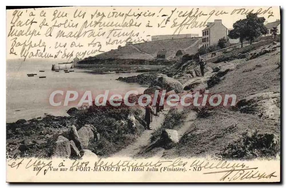 Ansicht von PORT-MANECH und dem Hotel Julia (Finistère) — ND — A. Billet - Vorderseite
