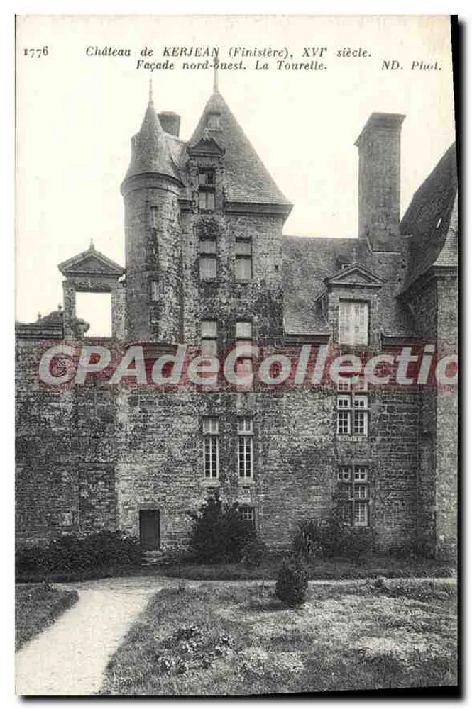 Schloss KERJEAN (Finistère) — Nordwestfassade. Die Turm — ND. Phot. - Vorderseite
