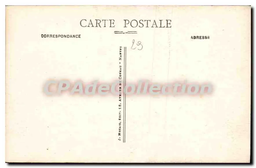 Douarnenez (Finistère) — I Margini del fiume — J. Mozais, edito 18, Avenue du Coteau - Nantes - Verso