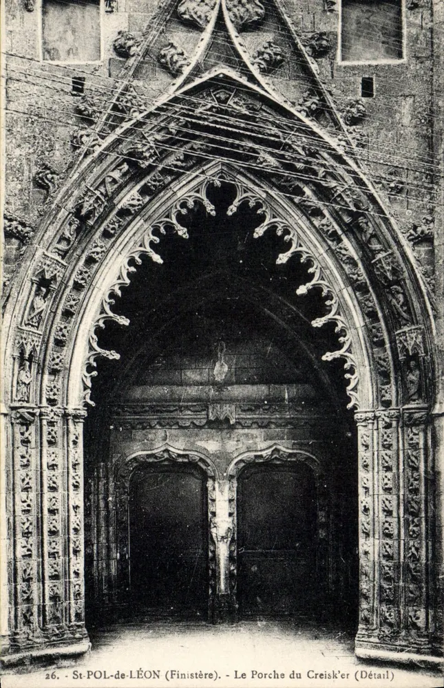 St-POL-de-LÉON (Finistère) — Der Porche du Creisk’er (Detail) — n°26 - Vorderseite