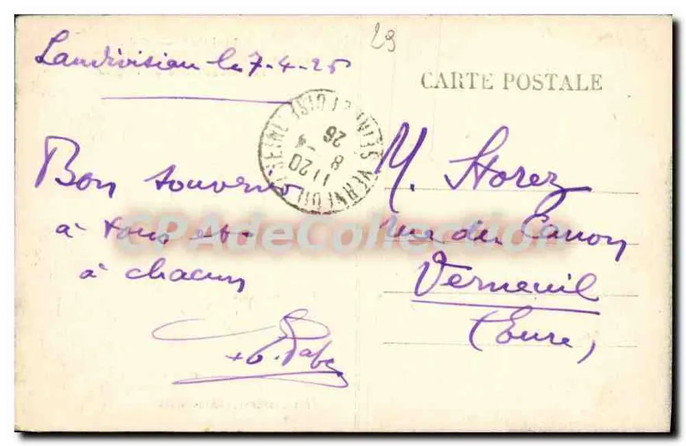 Morlaix-St-Thégonnec — Übersicht der Kirche — Verlag Inizan, Landivisiau - Rückseite