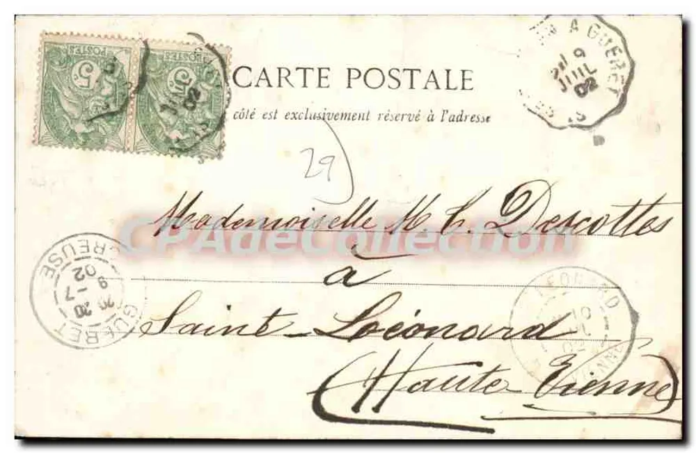 St-POL-DE-LÉON - Le Creisker — editor desconhecido, número de série não visível - Verso