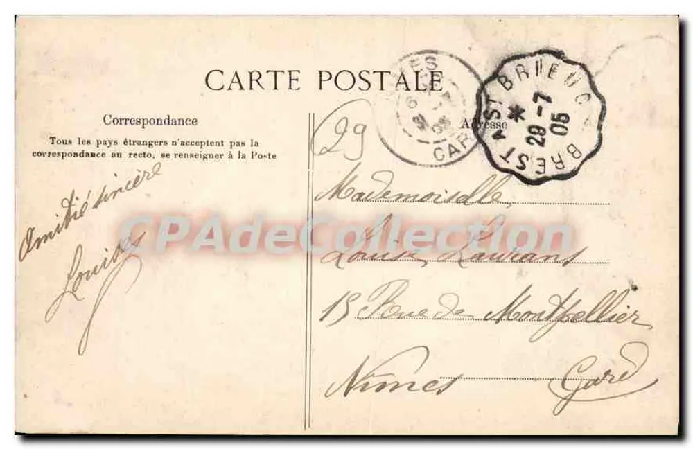 Souvenir da Bélgica — Coleção Villars Guirne - Verso