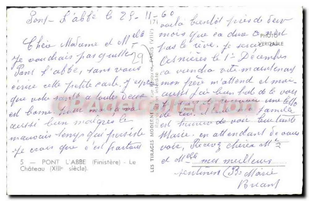 पॉन्ट-ल-अबे — किला (13वीं शताब्दी) — आधुनिक छाप - पीछे