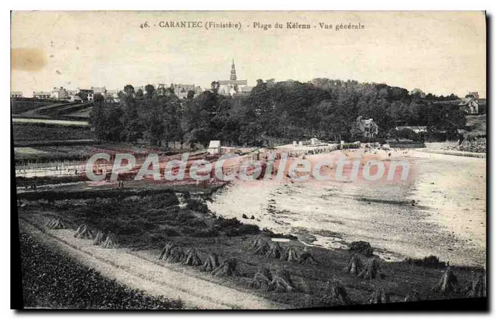Carantec (Finistère) — Playa del Kélénn — Vista general - Anverso