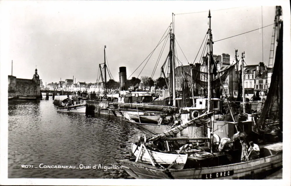Concarneau — Quai d'Aiguillon — Edição « La Cigogne », Strasbourg - Frente