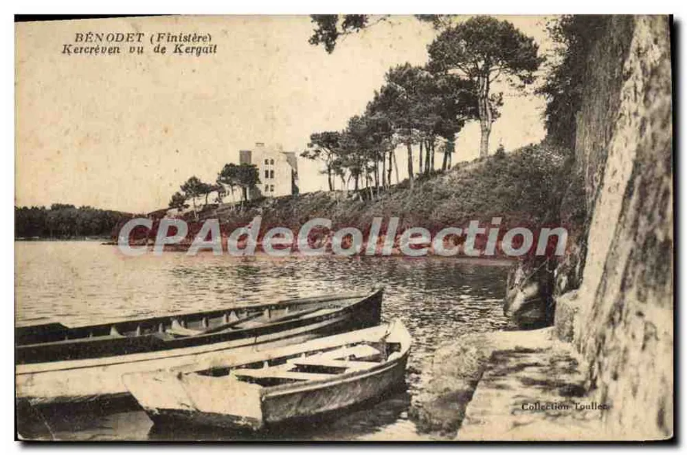 Bénodet (Finistère) - Kercréven von Kergail aus gesehen — Sammlung Toullee - Vorderseite