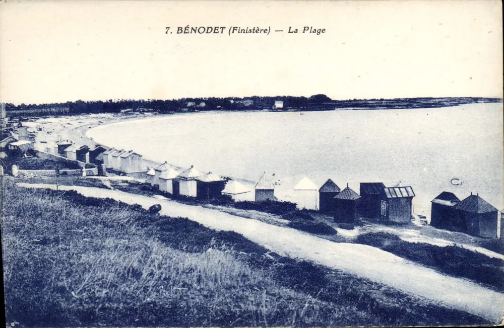 BÉNODET (Finistère) — A Praia — Editor: J. NORAIS, NANTES - Frente