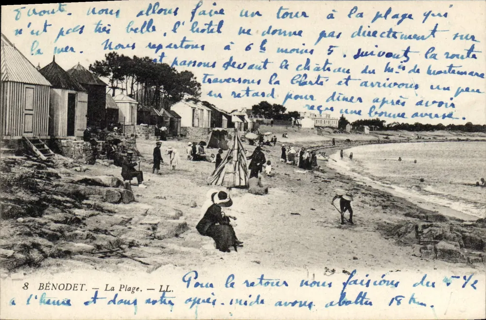 BÉNODET — A Praia — LL. n°8 - Frente