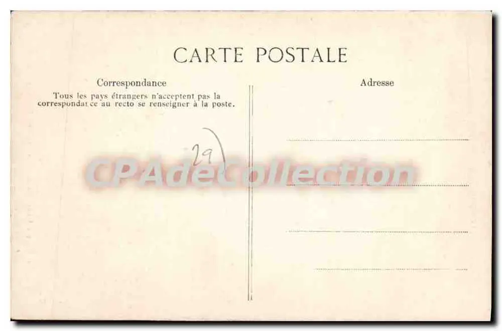 Bretone Kleidung — La Pipée — Junger Breton — Die erste Raucherei (Zufriedenheit) — E.P.D. Nr. 263 - Rückseite