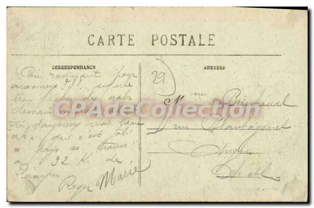 Saint-Guénolé-Penmarc'h — Die Felsen der Bucht des Feuers — Sammlung Villard Quimpes - Rückseite