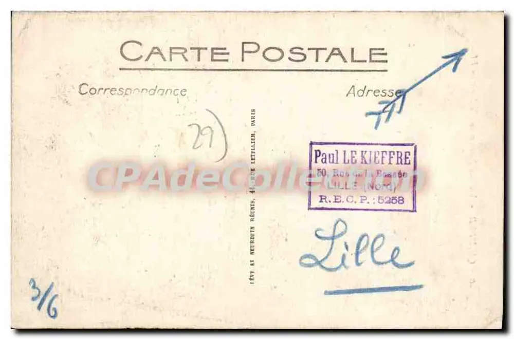 Quimper — Velha Casa na Steir — LL - Verso