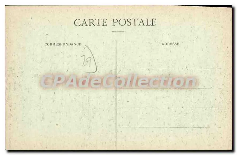 Brest - Avançada da Praça das Portas — vista com bondinho e pedestres - Verso