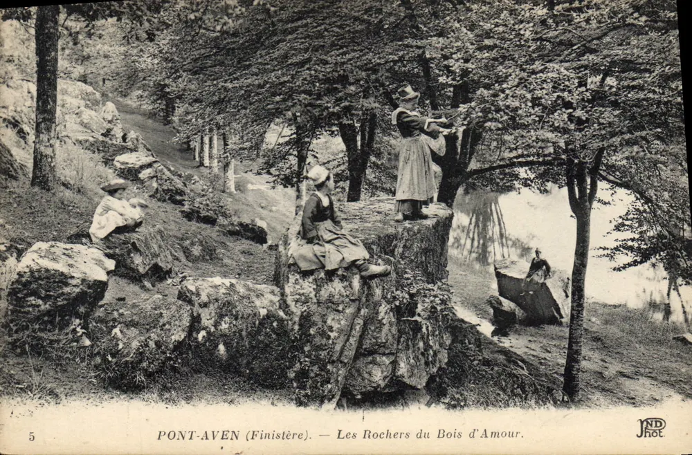 Pont-Aven (Finistère) — Les Rochers du Bois d'Amour — JND Phot. - Vorderseite
