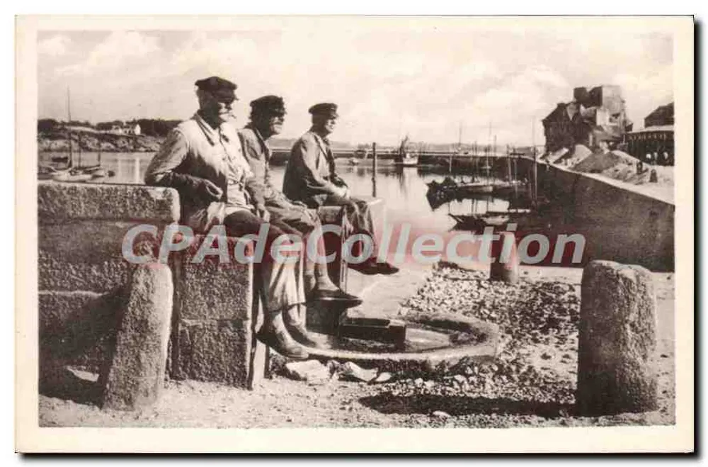 Concarneau — Velhos pescadores — J. P. Arts Photographiques, Paris - Frente