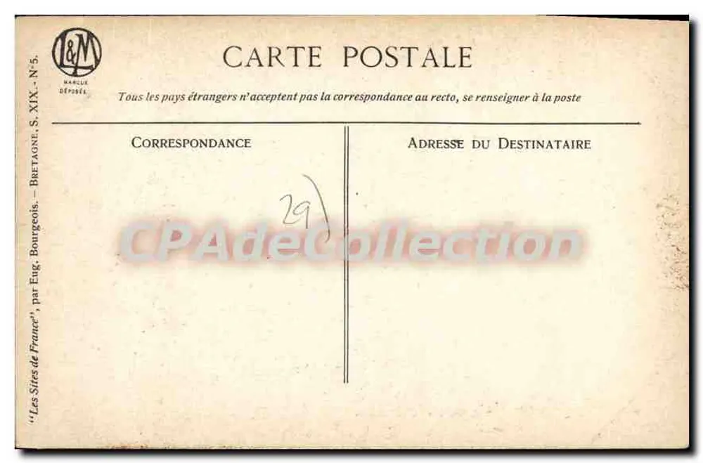 Điểm Raz — Bretagne — Marque Officel, Số 5 - Mặt sau